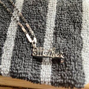 Sterling Silver Mother Charm with Chain